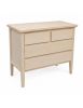Cassettiera classica 4 cassetti legno grezzo 110x51x90 (1111)
