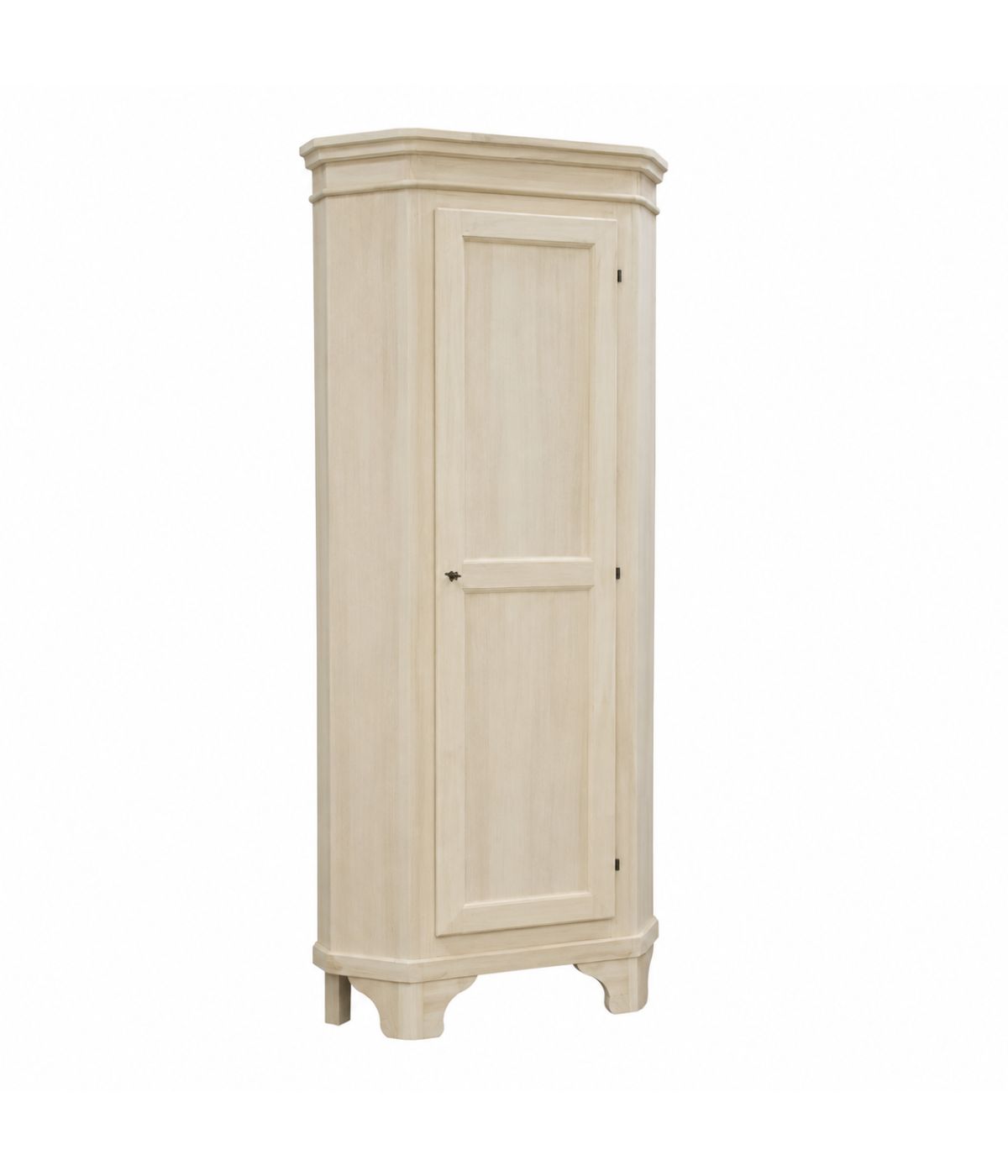 MOBILE ANGOLO CANTONALE CLASSICO IN LEGNO 1 PORTA GREZZO L.58X58X83...