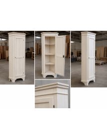 MOBILE ANGOLO CANTONALE CLASSICO IN LEGNO 1 PORTA GREZZO L.58X58X83...