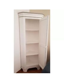 MOBILE ANGOLO CANTONALE CLASSICO IN LEGNO 1 PORTA GREZZO L.58X58X83...