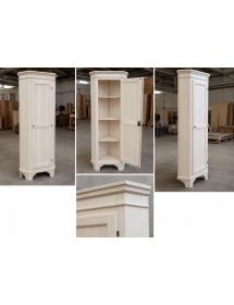 MOBILE ANGOLARE IN LEGNO ARTE POVERA 1 PORTA TINTA NOCE L.58 X 58 H...