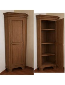 MOBILE ANGOLO CANTONALE CLASSICO IN LEGNO 1 PORTA GREZZO L.58X58X83...