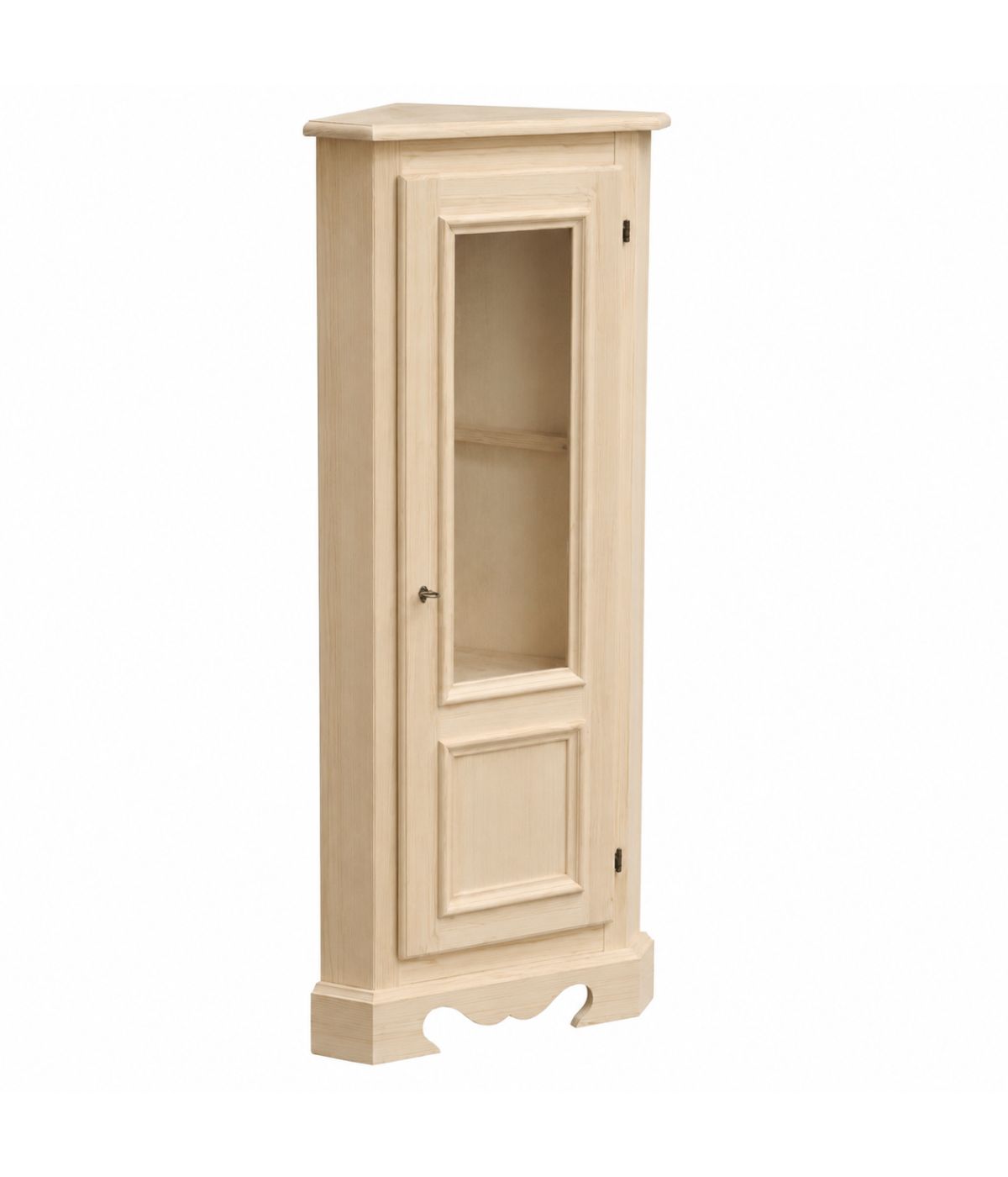 ANGOLARE IN LEGNO CLASSICO 1 PORTA GREZZO L.35 X 35 H.116 (1210)