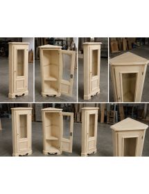 ANGOLARE IN LEGNO CLASSICO 1 PORTA GREZZO L.35 X 35 H.116 (1210)