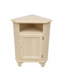 Mobile angolare 1 porta classico legno grezzo L.51 P.51 H.97 (554)