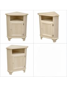 Mobile angolare 1 porta classico legno grezzo L.51 P.51 H.97 (554)