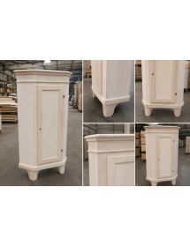 Mobile angolare 1 porta classico legno grezzo L.52 P.52 H.138 (805)