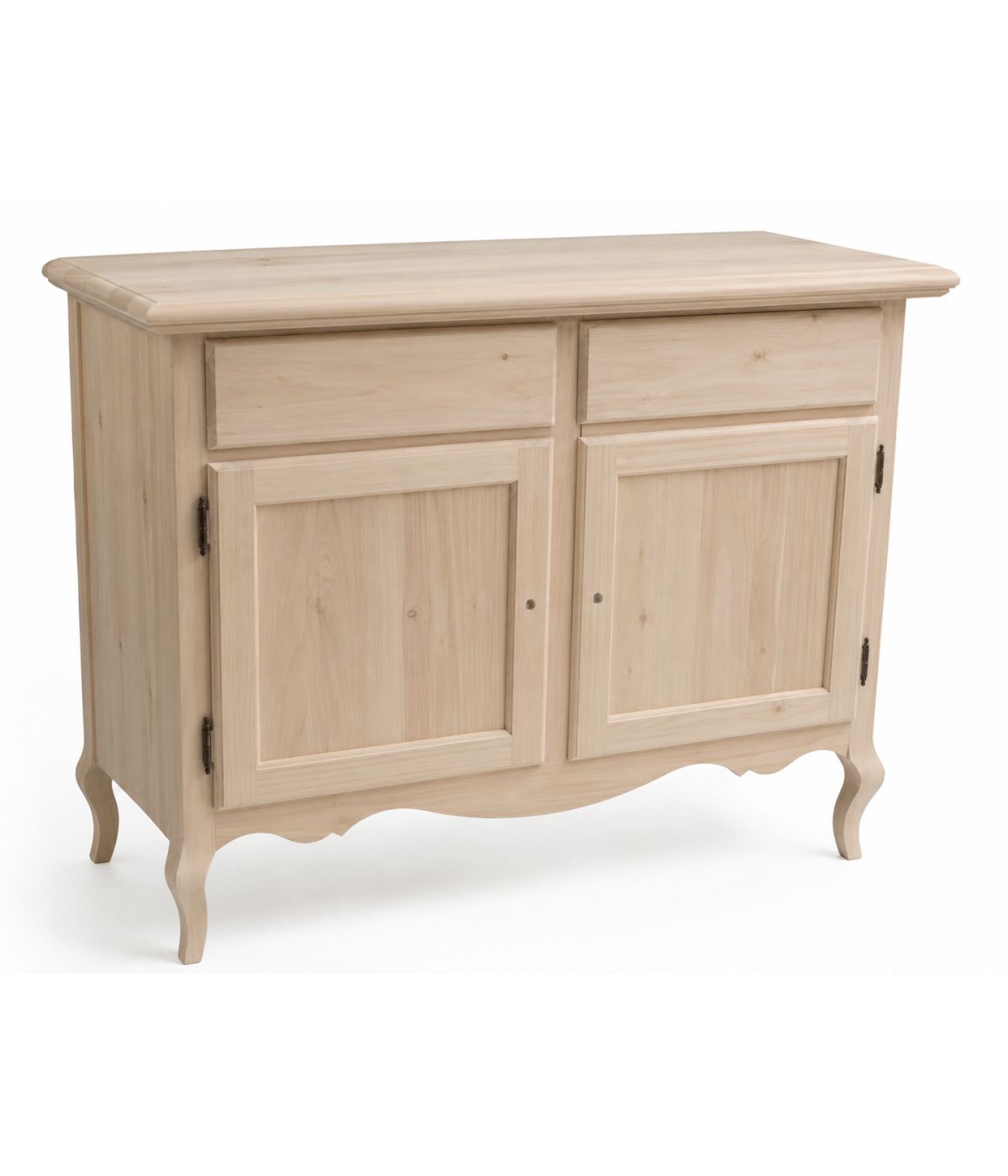 MADIA CREDENZA IN LEGNO 2 PORTE GREZZA L.114 P.49 H.97 (3064)