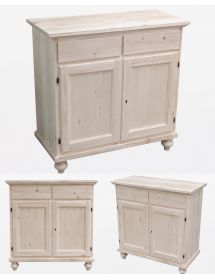 MADIA CREDENZA IN LEGNO 2 PORTE GREZZO L.90 P.40 H.94 (954)