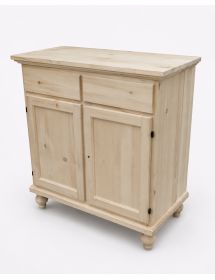 MADIA CREDENZA IN LEGNO 2 PORTE GREZZO L.90 P.40 H.94 (954)
