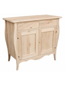 MADIA CREDENZA IN LEGNO BOMBATA GREZZA 2 ANTE L.105 P.50 H.100 (3090)