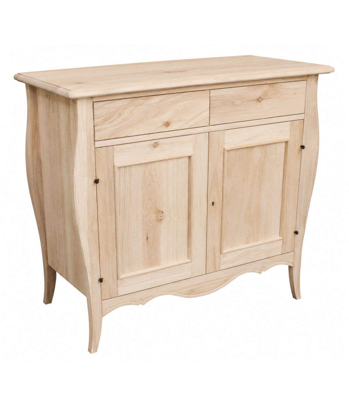 MADIA CREDENZA IN LEGNO BOMBATA GREZZA 2 ANTE L.105 P.50 H.100 (3090)