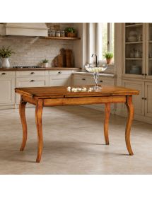 Tavolo classico allungabile legno noce bassano 100x70 120x80 140x80 160x85