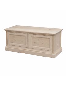 Porta tv 2 cassetti guide ammortizzate legno frassino grezzo 128x60x47