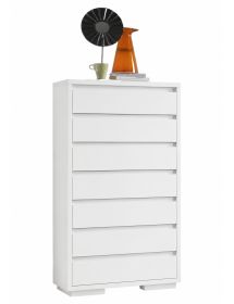 Cassettiera Classica 7 Cassetti In Legno massello Grezzo 70x45x137 ...