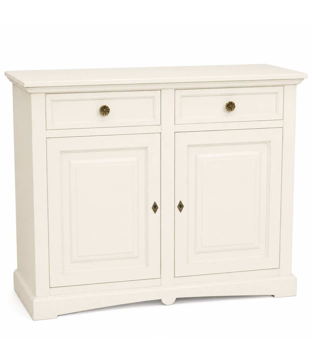 Credenza shabby 2 ante Legno avorio 117X46X96