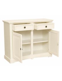 Credenza shabby 2 ante Legno avorio 117X46X96