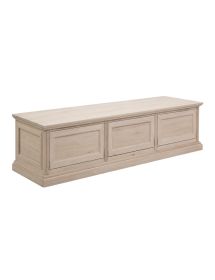 Porta tv 3 cassetti guide ammortizzate legno frassino grezzo 187x60x47