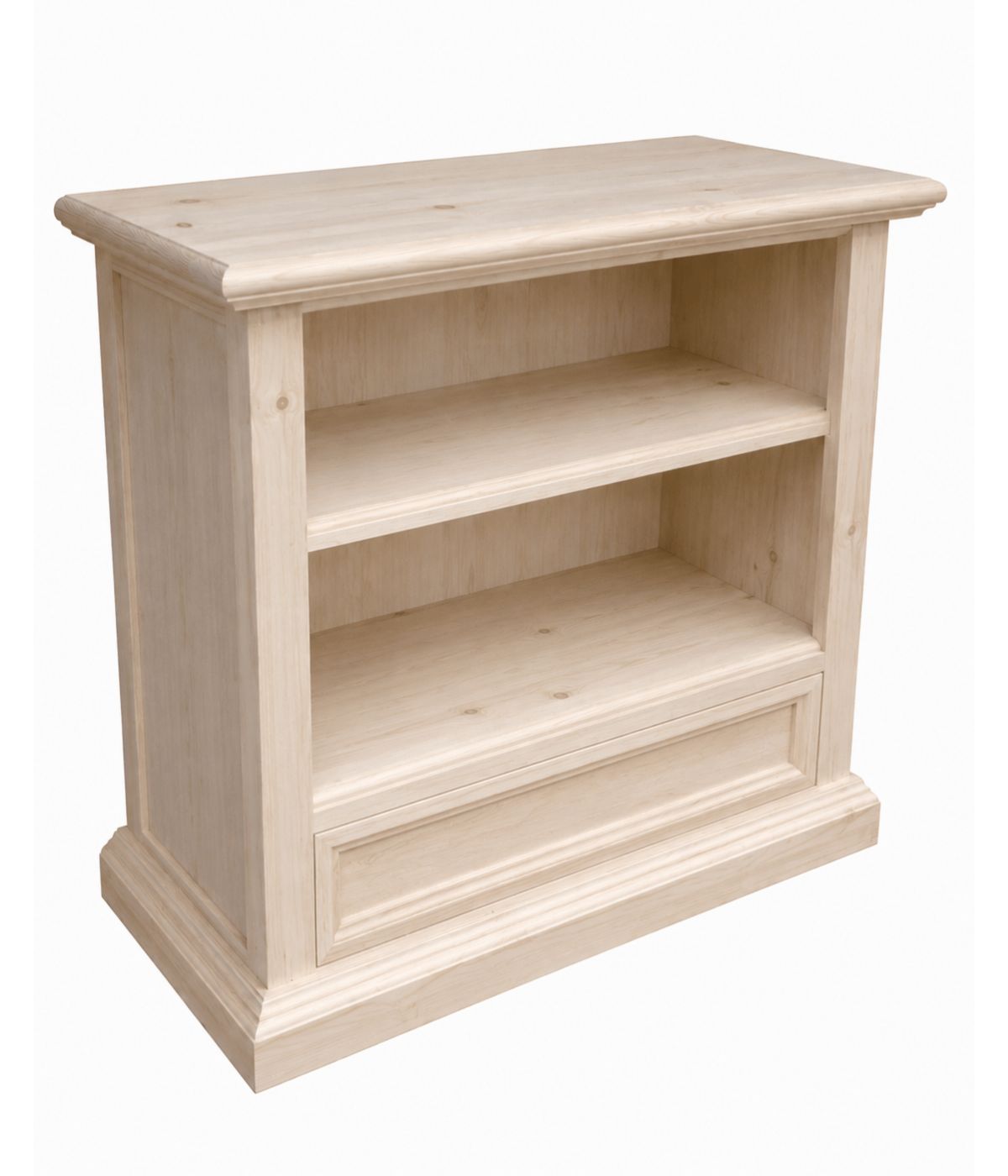 PORTA TV IN LEGNO 1 CASSETTO GREZZO L.85 P.47 H.79 (1556)