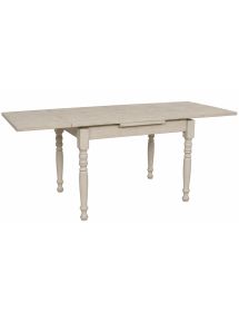 Tavolo Allungabile Legno Bianco anticato gamba tornita 100x70 120x80 140x80 160x85