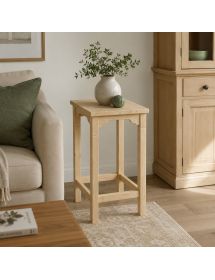 Tavolino Bar alto quadrato Legno abete grezzo 55x55x105 (6090)