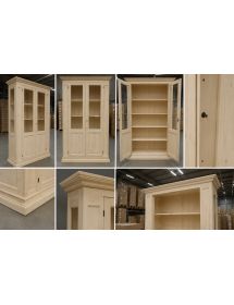 Vetrina classica 2 ante legno grezzo L.155 P.48 H.215