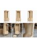 VETRINA IN LEGNO 1 CASSETTO 1 PORTA GREZZO L.88 P.46 H.205 (5006)