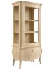 VETRINA IN LEGNO 1 CASSETTO 1 PORTA GREZZO L.88 P.46 H.205 (5006)