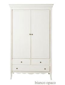 Armadio legno 2 porte 3 cassetti legno shabby vari colori 110X55X190 (1237)