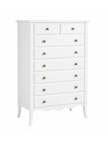 Cassettiera 8 cassetti in legno shabby vari colori 80x40X122 (1246)