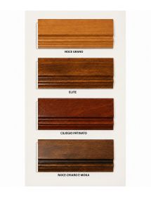 Poltrona girevole classica legno imbottita ecopelle vari colori 61x...