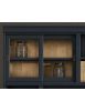 libreria parete attrezzata contemporanea legno abete bicolore 285x46x255