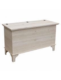 CASSAPANCA ARTE POVERA IN LEGNO GREZZA L.137 P.57 H.80 (135)