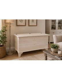 CASSAPANCA ARTE POVERA IN LEGNO GREZZA L.137 P.57 H.80 (135)