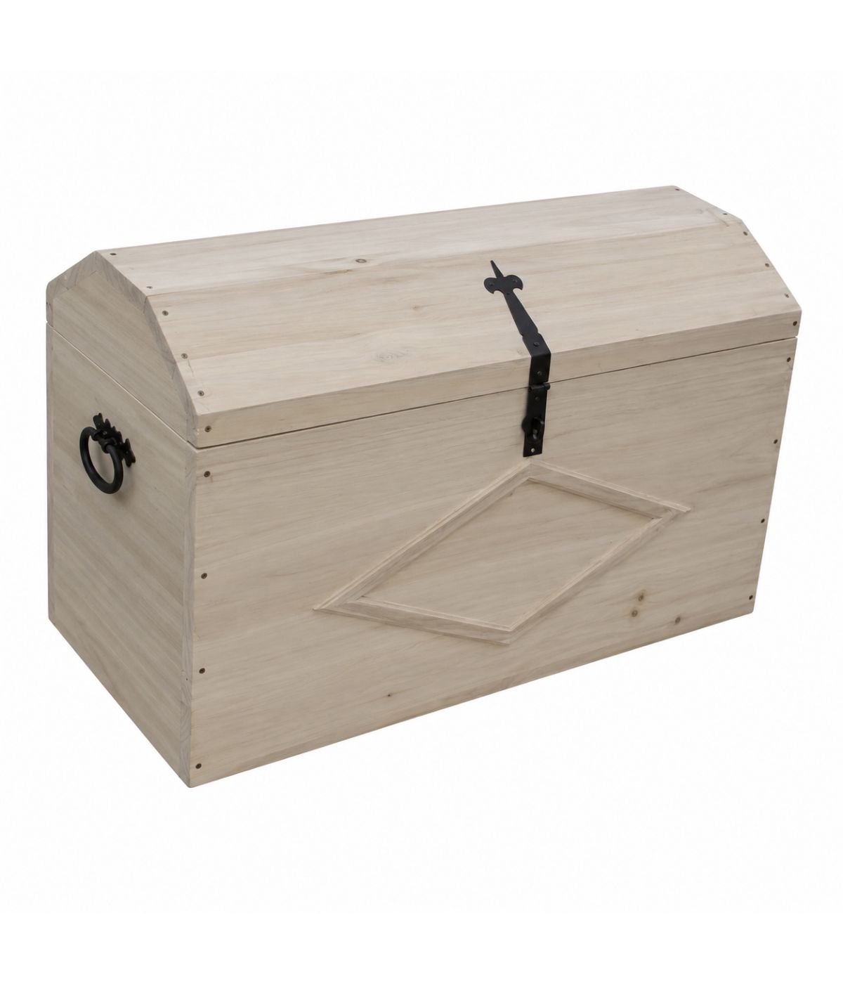 CASSAPANCA BAULE IN LEGNO GREZZA L.94 P.47 H.60 (815)