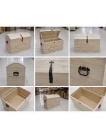 CASSAPANCA BAULE IN LEGNO GREZZA L.94 P.47 H.60 (815)