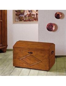 CASSAPANCA BAULE IN LEGNO GREZZA L.94 P.47 H.60 (815)