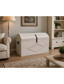 CASSAPANCA BAULE IN LEGNO GREZZA L.94 P.47 H.60 (815)