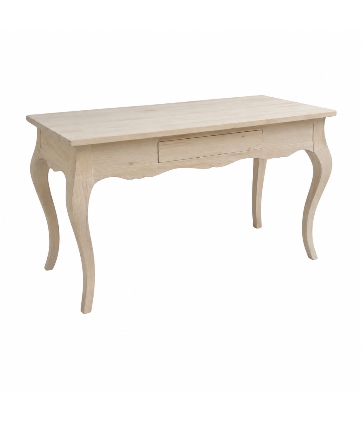SCRIVANIA 1 CASSETTO CLASSICA LEGNO MASSELLO GREZZO L.160 P.75 H.80 (170)