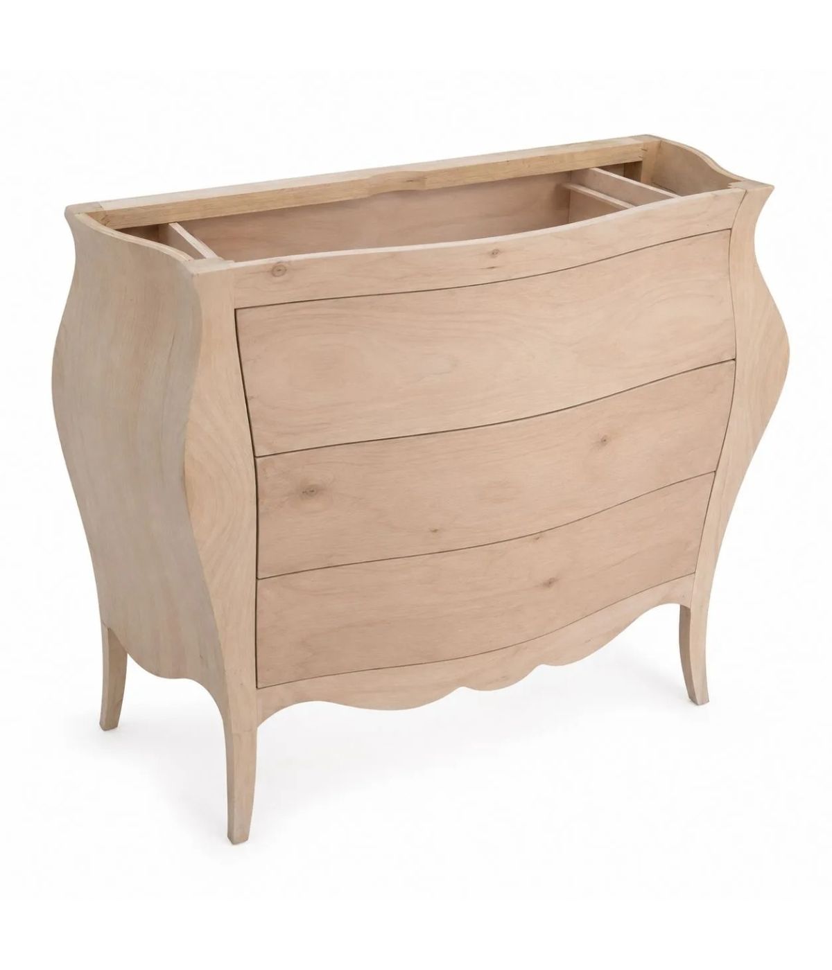 MOBILE BAGNO BOMBATO 3 CASSETTI GREZZO  L.118 P.55 H.82