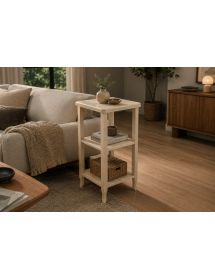CONSOLLE/ETAGERE IN LEGNO GREZZO L.40 P.40 H.81 (3121)