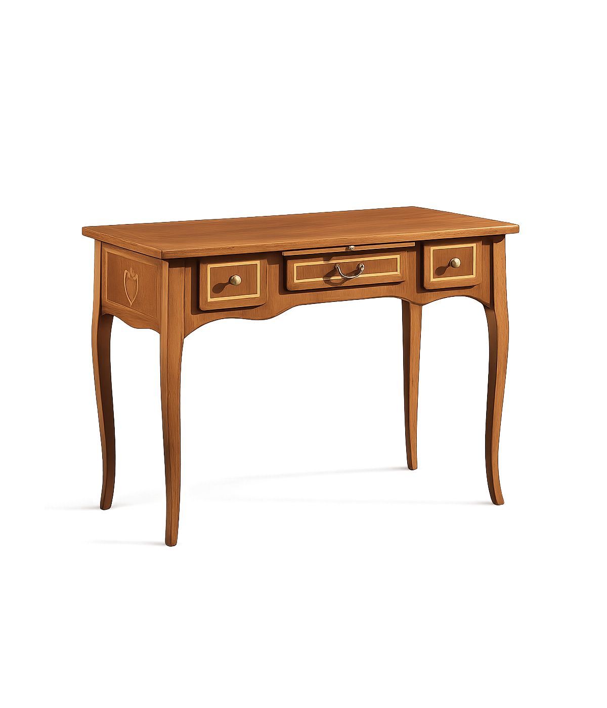 SCRIVANIA CLASSICA 3 CASSETTI CON TIRETTO LEGNO BASSANO 100X50x80
