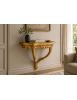 CONSOLLE BAROCCA SOSPESA IN FOGLIA ORO 58x50x23