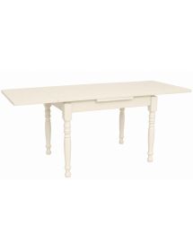 Tavolo Allungabile Legno avorio gamba tornita 100x70 120x80 140x80 160x85