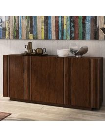 Madia Moderna 3 Ante in Legno Massello 180x48x88 cm - Credenza Soggiorno Vari Colori