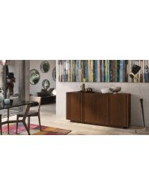Madia Moderna 3 Ante in Legno Massello 180x48x88 cm - Credenza Soggiorno Vari Colori