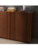 MADIA CREDENZA MODERNA LEGNO MASSELLO FRASSINO 3 ANTE 180X48X88