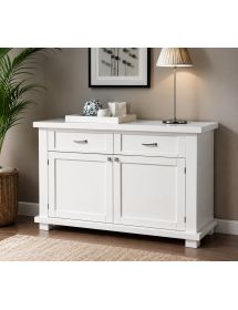 MADIA CREDENZA IN LEGNO MASSELLO 2 ANTE VARI COLORI L.120 P.45 H.83