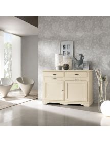 MADIA CREDENZA IN LEGNO MASSELLO 2 ANTE VARI COLORI L.140 P.52 H.96