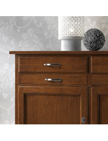 MADIA CREDENZA IN LEGNO MASSELLO 2 ANTE VARI COLORI L.140 P.52 H.96